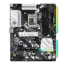   	  	  	B660 Steel Legend  	     	  		Supports 12th Gen Intel® Core™ Processors (LGA1700)  	  		9 Phase Dr.MOS Power Design  	  		Supports DDR4 5000MHz (OC)  	  		1 PCIe 5.0 x16, 1 PCIe 4.0 x16, 2 PCIe 3.0 x1  	  		1 M.2 Key-E for WiFi  	 