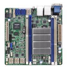   	C2750D4I    	Mini ITX Server Motherboard    	  		Intel Avoton C2750 Octa-Core Processor  	  		DDR3 1600/1333 Dual-channel Max. 64GB UDIMM  	  		2 SATA3 6.0Gbps, 4 SATA2 3.0Gbps by C2750  	  		4 x SATA3 6.0 Gb/s by Marvell SE9230, 2 x SATA3 6.0 Gb/s by 