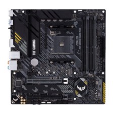   	  	AMD B550 (Ryzen AM4) micro ATX gaming motherboard with PCIe 4.0, dual M.2, 10 DrMOS power stages, 2.5 Gb Ethernet, HDMI, DisplayPort, SATA 6 Gbps, USB 3.2 Gen 2 Type-A and Type-C, and Aura Sync RGB lighting support  	     	  		AMD AM4 socket: R