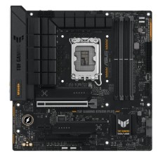   	  	  	  	TUF GAMING B760M-PLUS takes all the essential elements of the latest Intel® processors and combines them with game-ready features and proven durability.  	     	Engineered with military-grade components, an upgraded power solution and