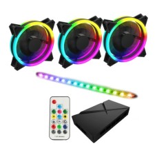   	  	  	  	ARGB Fan Hub & 3 Fan Kit    	     	Brand new for 2019 GameMax are proud to introduce the first ARGB 3 In 1 Kit, the ultimate ARGB kit. The kit includes 3 x GameMax Velocity fans, 1 x GameMax Viper ARGB LED strip, ARGB hub and an RF re