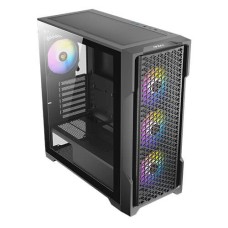   	  	     	AX90 Mid-Tower Gaming Case    	  	  		  			Full-view tempered glass side panel  		  			Diamond-shaped mesh front panel  		  			4 x 120mm ARGB fans pre-installed  		  			Built-in ARGB control hub  		  			Up to 11 x 120mm fans simultaneousl