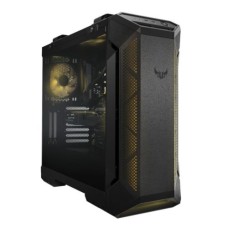   	  	ASUS TUF Gaming GT501 case supports up to EATX with metal front panel, tempered-glass side panel, 120 mm RGB fan, 140 mm PWM fan, radiator space reserved, and USB 3.1 Gen 1    	  		Designed to be noticed: Metal front panel with custom TUF Gaming spa