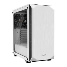   	be quiet! Pure Base 500 Window White combines customizable and silence features with a compact and sophisticated design.    	  		Exchangeable top cover for silent or high-performance systems  	  		Two preinstalled Pure Wings 2 140mm fans   	  		In