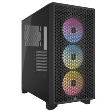   	  	  	  	CORSAIR 3000D RGB AIRFLOW Mid-Tower PC Case - 3x AR120 RGB Fans - Three-Slot GPU Support – Fits up to 8x 120mm fans - high-airflow design    	     	     	  		The CORSAIR 3000D RGB AIRFLOW presents a mid-tower ATX chassis with a