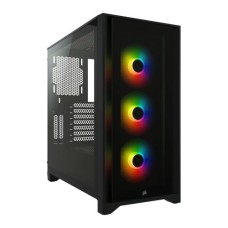   	  	The CORSAIR iCUE 4000X RGB is a distinctive and customizable tempered glass mid-tower ATX case with easy cable management and exceptional cooling, with three included CORSAIR AirGuide RGB fans.  	  	     	Tempered Glass Side And Front Panels   