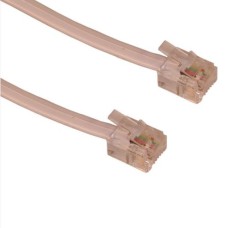   	  	Telephone RJ11-RJ11 5 m    	     	Telephone cable with an RJ11 connector at each end. The cable can be used to connect a telephone to a wall socket with an RJ11 connector, for example.  