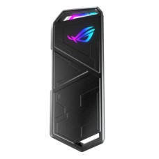   	     	ROG Strix Arion S500 Portable SSD - USB-C3.2 Gen 2, NVMe SSD with DRAM and large SLC cache for up to 1050 MB/s transfers, 500 GB capacity, 256-bit AES disk and data encryption, NTI Backup Now EZ software, ASUS Aura Sync  	     	  		Unri