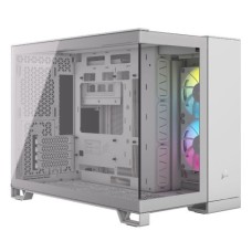   	     	CORSAIR iCUE LINK 2500X RGB Micro ATX Dual Chamber PC Case – Two Tempered Glass Panels – 2x RX120 RGB Fans Included – Highly Customizable  	     	The CORSAIR iCUE LINK 2500X RGB Micro ATX Dual Chamber PC Case provides 