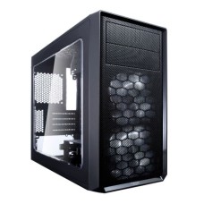   	  	Showcase your system with sophisticated style  	     	  		Large windowed side panel  	  		Two preinstalled Fractal Design Silent Series LL 120mm White LED fans  	  		Six total fan positions for high-airflow capability  	  		Filtered front, top 