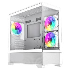   	  	  	  	Vista Mini WhiteMATX Gaming Case with Tempered Glass Front and Side Panels, 3 x 120mm Dual-Ring Infinity Fans and GameMax V4.0 ARGB PWM 9 Port Fan Hub Included  	     	  		Three Infinity 120mm ARGB Dual-Ring WhiteFans Bundled - This versi