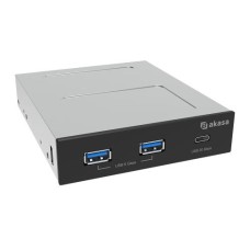   	  	  	  	USB 20Gbps Type-C Panel with Dual USB 5Gbps Type-A Ports    	The Akasa USB 3.2 Gen 2x2 Type-C panel locates in PC chassis 3.5" drive bay and gathers all USB data connections in one easy accessible place. One USB 3.2 Gen 2x2 Type-C port an