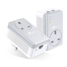   	     	AV600 2-port Passthrough Powerline Starter Kit    	  		HomePlug AV standard compliant, providing data transmission over electrical wires for HD video streaming  	  		Ethernet ports allow connection of wired internet devices such as desktop c