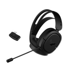   	     	TUF Gaming H1 Wireless headset features a 2.4 GHz connection, 7.1 surround sound with deep bass, a Discord and TeamSpeak-certified microphone, a lightweight and comfortable design, plus compatibility with PCs, PlayStation 5 and Nintendo Swit