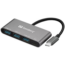   	  	  	The Sandberg USB-C to 3 x USB 3.0 Converter allows connection of up to 3 USB devices to your computer with USB-C port. Thus you can for example connect an external hard disk, a printer and a mouse simultaneously. The converter is equipped with a 