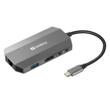   	  	  	  	The Sandberg USB-C 6in1 Travel Dock offers you lots of useful connections for your computer with USB-C port.    	     	     	You can connect an extra monitor, TV or projector by HDMI. You can deploy the USB 3.0 ports to connect USB d