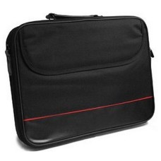   	  	This stylish, black carry case can take laptops up to 15.6". It is lightsweight and comes with double front pocket storage and a handy shoulder strap.  