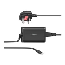   	  	  	Hama Universal USB-C Notebook PSU, UK Cable, Power Delivery (PD), 5-20V/65W    	  	  		  			  				High-quality workmanship, power and safety  			  				The integrated IC automatically detects connected devices for efficient and optimized charging 