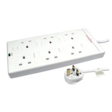   	  	These 6-way power extension blocks are perfect for home and office use and have a 3 metre cable to provide power to work stations and any home or office equipment that uses a standard UK plug.    	The surge protected models provide better protection