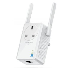   	TL-WA860RE    	300Mbps WiFi Range Extender with AC Passthrough    	     	  		Range Extender mode boosts wireless signal to previously unreachable or hard-to-wire areas flawlessly  	  		Miniature size and wall-mounted design make it easy to deploy 