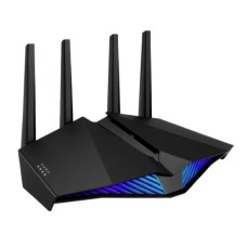   	  	AX5400 Dual Band WiFi 6 Gaming Router, WiFi 6 802.11ax, Mobile Game Mode, ASUS AURA RGB, Lifetime Free Internet Security, Mesh WiFi support, Gear Accelerator, Gaming Port, Adaptive QoS, Port Forwarding  	     	  		New-generation WiFi 6 - Enjoy 