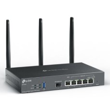   	  	  	  	Omada AX3000 Gigabit VPN Router  	     	  		AX3000 Dual-Band WiFi: Supports 2402 Mbps on 5 GHz and 574 Mbps on 2.4 GHz  	  		6 Gigabit Ethernet Ports: 1 gigabit SFP and 5 gigabit RJ45 ports provide high-speed wired connectivity.  	  		Oma