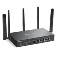   	  	  	Omada 4G+ Cat6 AX3000 Gigabit VPN Router  	     	  		Support 4G+ Cat6: Insert a Nano SIM card to enjoy up to 300 Mbps.  	  		AX3000 Dual-Band WiFi 6: Supports 2402 Mbps on 5 GHz and 574 Mbps on 2.4 GHz  	  		6 Gigabit Ethernet Ports: Provide