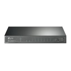   	  	  	JetStream 10-Port Gigabit Smart Switch with 8-Port PoE+    	     	  		61 W PoE Budget: 8x 802.3af/at-compliant PoE+ ports with a total power supply of 61 W*.  	  		Full Gigabit Ports: 8x gigabit PoE+ ports and 2x gigabit SFP Slots provide hi