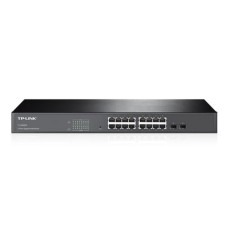   	     	     	  		JetStream16-Port Gigabit Smart Switch with 2 SFP Slots  		       	  		Gigabit Ethernet connections on all ports provide full speed of data transferring  	  		L2+ Feature - Static Routing, helps route internal traffic for 