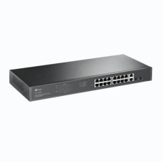   	  	18-Port Gigabit Rackmount Switch with 16 PoE+    	  		16x gigabit PoE+ RJ45 ports, 2x gigabit non-PoE RJ45 ports, and 2x combo gigabit SFP slots  	  		High PoE power budget with up to 30 W for each PoE port and 250 W for all PoE ports*  	  		Working