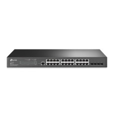   	     	JetStream 24-Port Gigabit L2 Managed Switch with 4 SFP Slots  	     	  		Full Gigabit Ports: 24 gigabit RJ45 ports and 4 gigabit SFP Slots provide high-speed connections.  	  		Integrated into Omada SDN: Zero-Touch Provisioning (ZTP)*, 