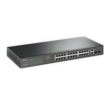   	  	28-Port Gigabit Easy Smart Switch with 24-Port PoE+  	     	  		24 10/100/1000Mbps RJ45 PoE+ Ports Switch with 2 SFP Slots  	  		PoE power budget is up to 250 W*, making it ideal for small to medium business surveillance systems  	  		Priority 