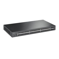   	     	JetStream 48-Port Gigabit L2 Managed Network Switch with 4 SFP Slots    	     	  		Gigabit Ethernet connections on all ports provide full speed of data transferring  	  		L2+ feature - Static Routing, helps route internal traffic for mo