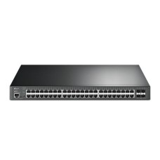   	  	  	JetStream 48-Port Gigabit and 4-Port 10GE SFP+ L2+ Managed Switch with 48-Port PoE+    	     	  		10G Lightning-Fast Uplink: Enjoy high-bandwidth connectivity and non-blocking switching capacity with four 10 Gbps SFP+ slots.  	  		PoE+ Outpu