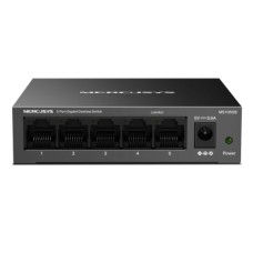   	  	  	5-Port Gigabit Desktop Switch  	     	  		Full Gigabit Ports: 5x 10/100/1000 Mbps Auto-Negotiation RJ45 port supporting Auto-MDI/MDIX  	  		Multiple Installation Operation: Steel housing, desktop or wall-mounting design  	  		Durable Metal C