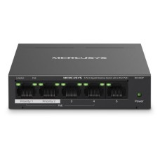   	  	  	  	5-Port Gigabit Desktop Switch with 4-Port PoE+    	     	  		Full Gigabit Ports: 5x 10/100/1000 Mbps RJ45 ports  	  		Two Cables in One: With four PoE+ ports, transfers data and power on one single cable  	  		High Power PoE+: Support PoE