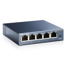   	Highlights:    	  		5 10/100/1000Mbps Auto-Negotiation RJ45 ports supporting Auto-MDI/MDIX  	  		IEEE 802.3x flow control provides reliable data transfer  	  		Steel housing, desktop or wall-mounting design  	  		Supports QoS (IEEE 802.1p) and IGMP sno