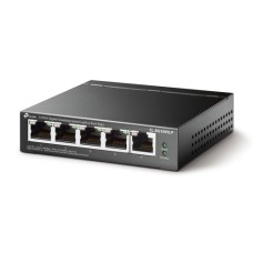   	  	5-Port Gigabit Desktop Switch with 4-Port PoE+  	     	  		5 x 10/100/1000 Mbps RJ45 ports  	  		With four PoE+ ports, transfers data and power on one single cable  	  		Works with IEEE 802.3af/at compliant PDs  	  		802.1p/DSCP QoS enable smoo