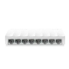   	     	8-Port 10/100Mbps Desktop Switch    	  		8 x 10/100Mbos Auto-Negotiation RJ45 port, supporting Auto-MDI/MDIX  	  		Green Ethernet technology saves power  	  		IEEE 802.3X flow control provides reliable data transfer  	  		Plastic casing and 