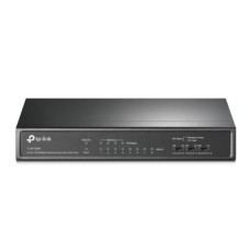   	  	  	  	8-Port 10/100Mbps Desktop Switch with 4-Port PoE+    	     	     	  		8x 10/100 Mbps RJ45 ports  	  		4x PoE+ ports transfer data and power on individual cables  	  		Works with IEEE 802.3af/at compliant PDs  	  		Supports PoE Power 