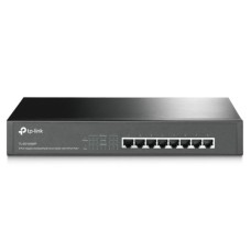   	  	8-Port Gigabit Desktop/Rackmount Switch with 8-Port PoE+    	  		8 10/100/1000Mbps RJ45 ports  	  		Equipped with 8 PoE+ supported ports to transfer data and power over a single cable  	  		Works with IEEE 802.3af/at compliant devices, expanding hom