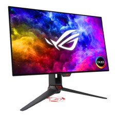   	  	  	  	ROG Swift OLED PG27AQDM gaming monitor 27-inch (26.5-inch viewable) 1440p OLED panel, 240 Hz, 0.03ms response, G-SYNC compatible, anti-glare, custom heatsink, intelligent voltage optimization, uniform brightness, DisplayWidget Center    	 