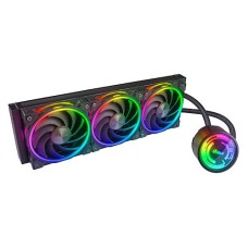   	  	  	  	Triple Radiator Liquid CPU Cooler with Addressable RGB Lighting and Controller    	     	Premium all-in-one liquid cooler with hi-precision copper base for efficient heat transfer coupled with potent lo-noise aRGB pump. Industrial braided