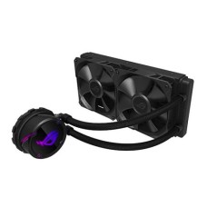   	  	ROG Strix LC 240 all-in-one liquid CPU cooler with Aura Sync RGB, and dual ROG 120mm radiator fans    	  		ROG-designed radiator fans for optimized airflow and static pressure  	  		Individually addressable RGB and NCVM coating pump cover accentuate