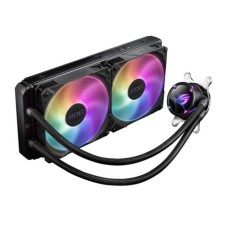   	  	ROG Strix LC II 280 ARGB all-in-one liquid CPU cooler with Aura Sync, Intel®LGA 1150/1151/1155/1156/1200/2066 and AMD AM4/TR4 support and dual ROG 140 mm addressable RGB radiator fans    	     	  		Seventh Gen Asetek pump delivers exception