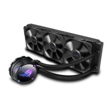   	     	ROG Strix LC II 360 all-in-one liquid CPU cooler with Aura Sync, Intel LGA 1700, 1200, 1150, 1151, 1152, 1155, 1156, 2011, 2011-3, 2066 and AMD AM4/TR4 support and three ROG 120 mm radiator fans  	     	  		Seventh Gen Asetek pump deliv