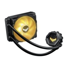   	     	TUF Gaming LC 120 RGB all-in-one liquid CPU cooler with Aura Sync, and TUF 120mm RGB radiator fans    	  		TUF Gaming radiator fans with fan blade groove design for optimized airflow and reduce fan noise.  	  		NCVM-coating pump cover accent