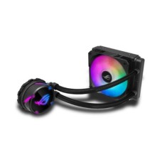   	  	ROG Strix LC 120 RGB all-in-one liquid CPU cooler with Aura Sync, and ROG 120mm addressable RGB radiator fan    	  		ROG-designed radiator fan for optimized airflow and static pressure  	  		Individually addressable RGB and NCVM-coating pump cover a