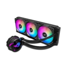   	     	ROG Strix LC 360 RGB all-in-one liquid CPU cooler with Aura Sync, and triple ROG 120mm addressable RGB radiator fans    	  		ROG-designed radiator fans for optimized airflow and static pressure  	  		Individually addressable RGB and NCVM-coa