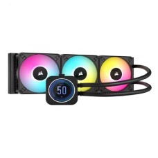   	  	  	  	The CORSAIR iCUE H150i ELITE LCD XT Liquid CPU Cooler delivers powerful, customized cooling for your CPU, with a personalized LCD screen that displays GIFs, images, and system information.    	     	     	  		Premium All-in-One LCD C